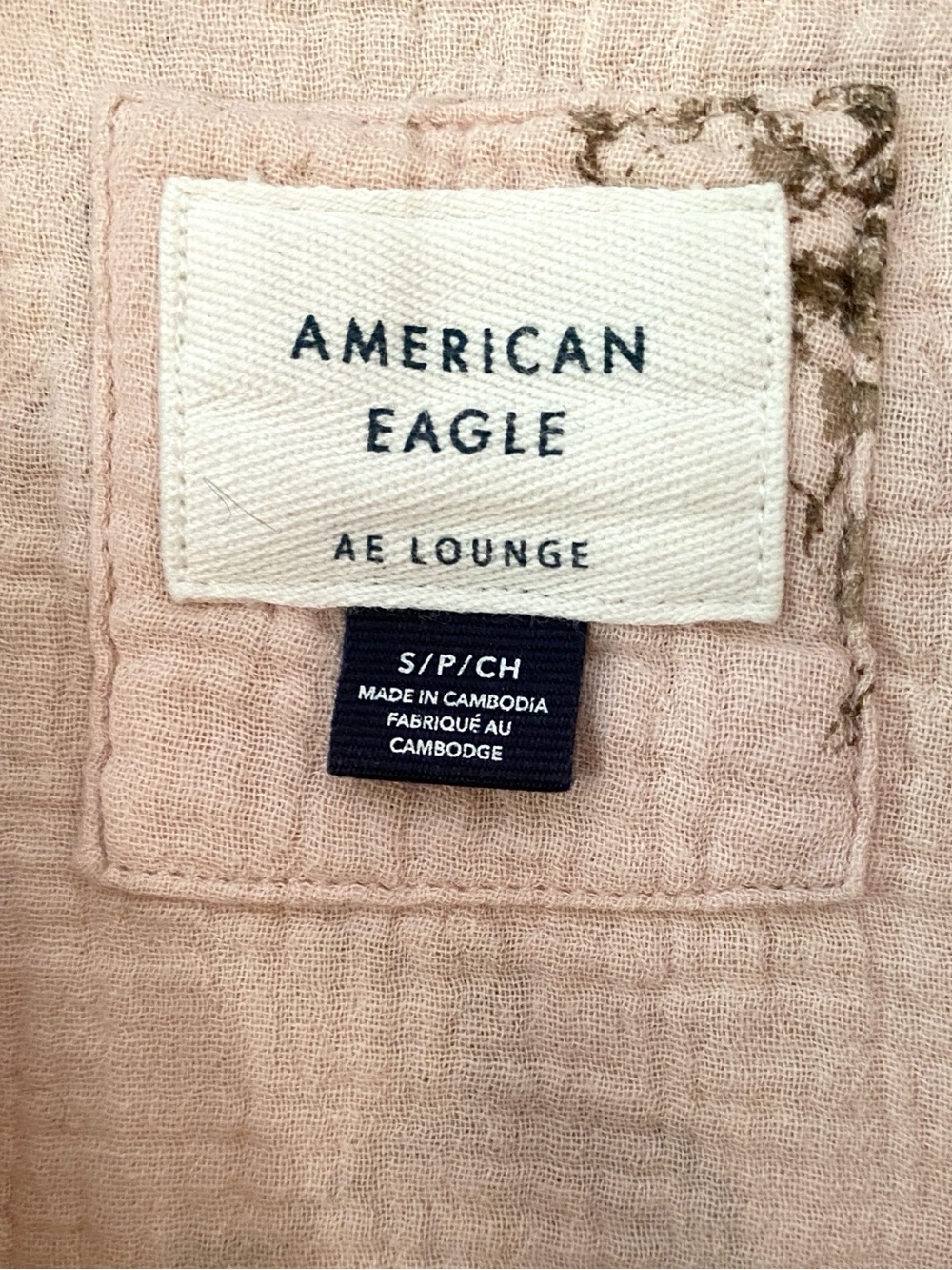 American Eagle 100% Cotton Gauze AE Lounge Button Up Top Sz S Cowgirl Western - Picture 4 of 9